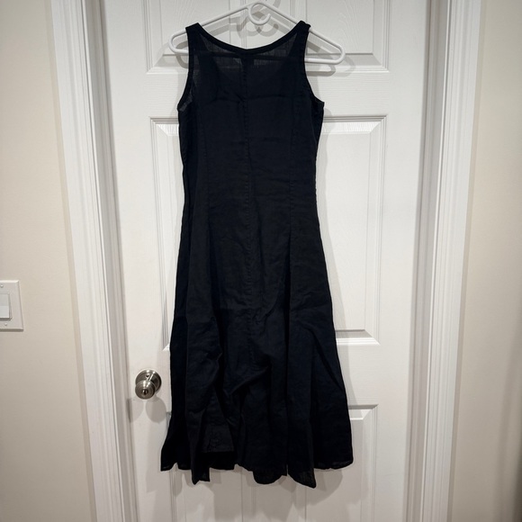 Eileen Fisher | 100% Irish linen Black Petite Dress - Picture 6 of 9